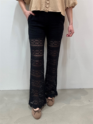 Co'Couture LaraCC Crochet Pant Black